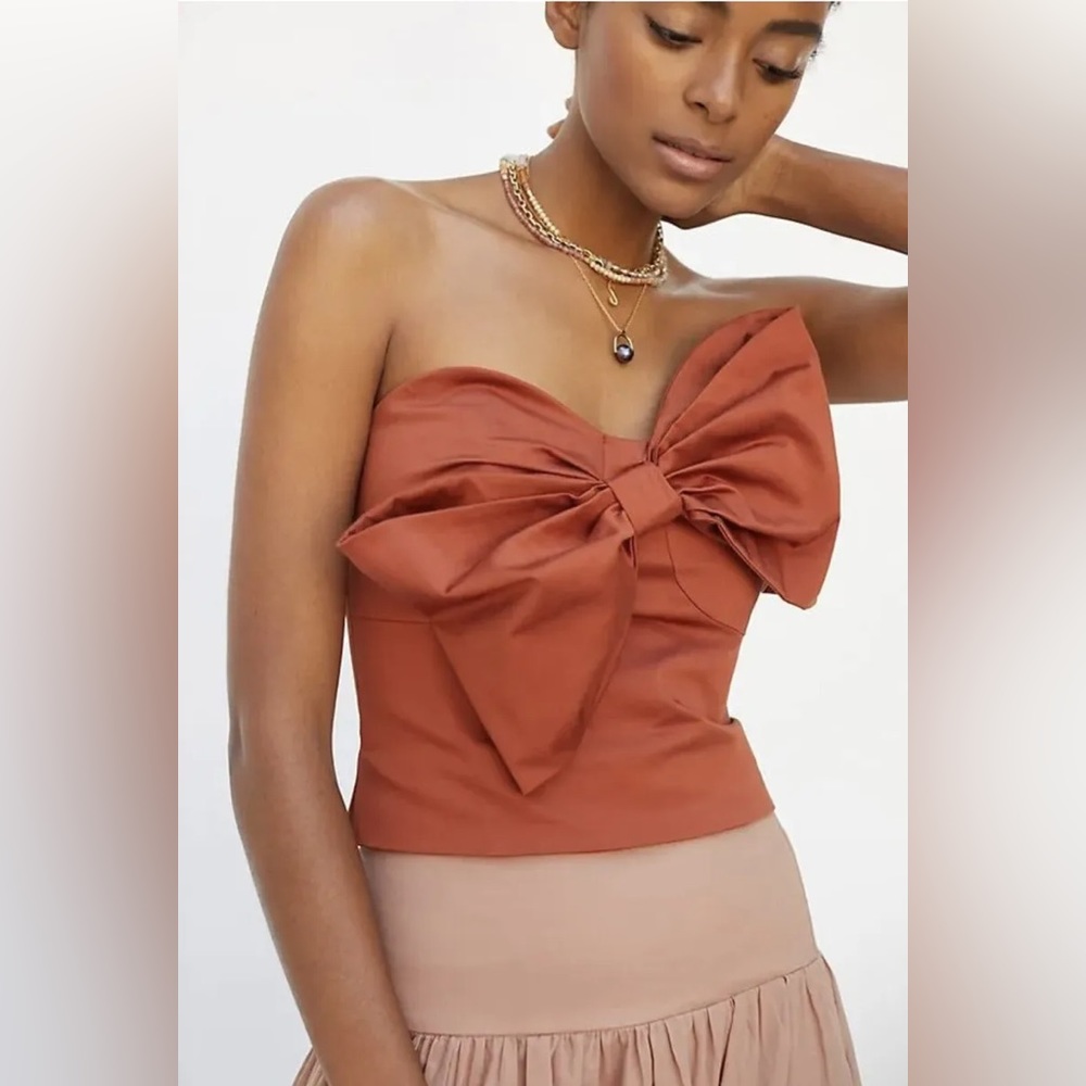 Anthropologie Hutch Bow Tube Top